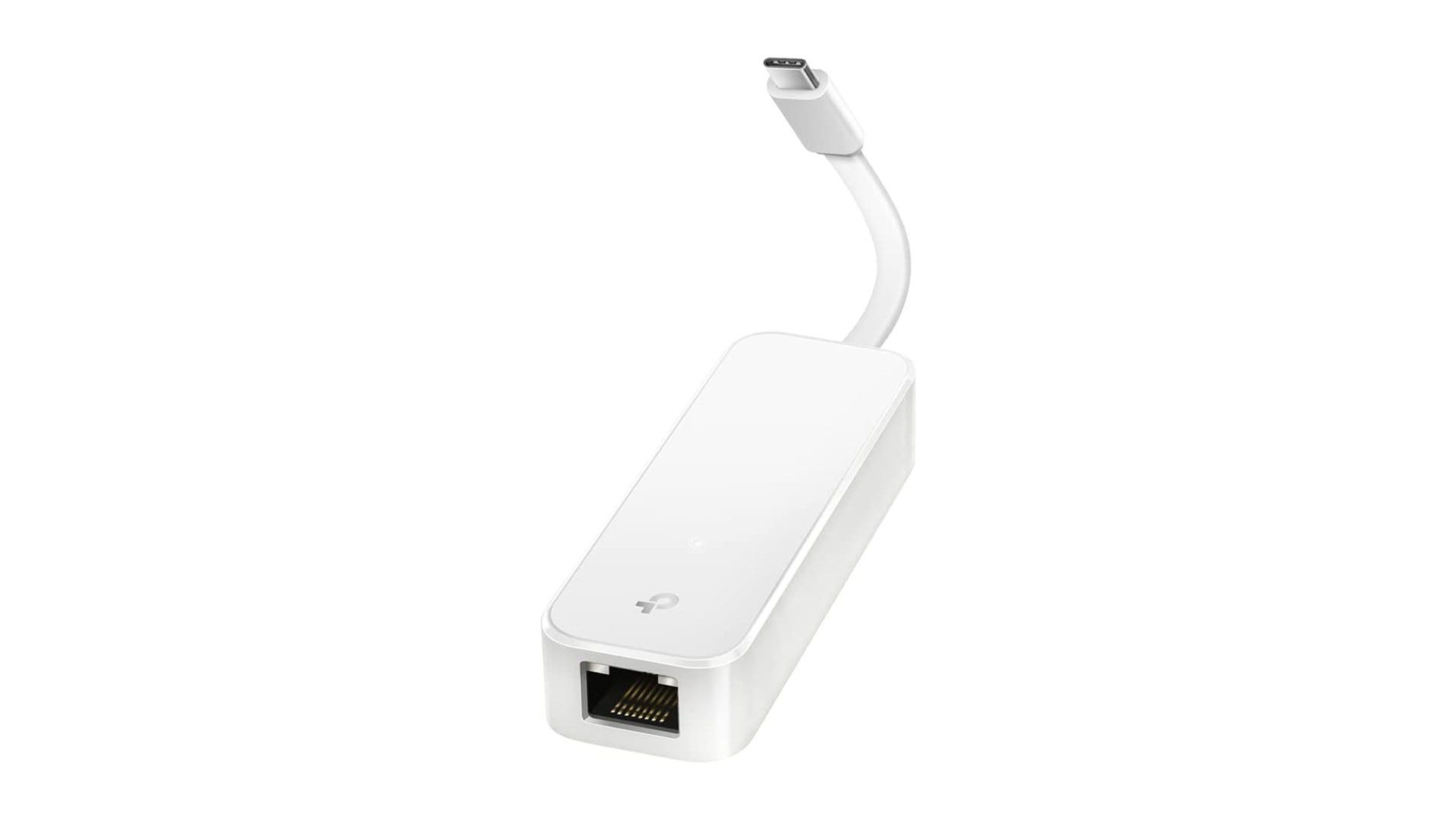 TP-Link UE300C USB-C to Ethernet Adapter  on white background