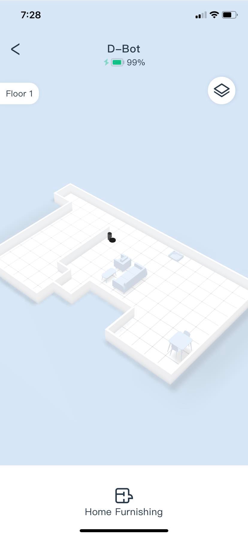 3D mapping with furniture addition