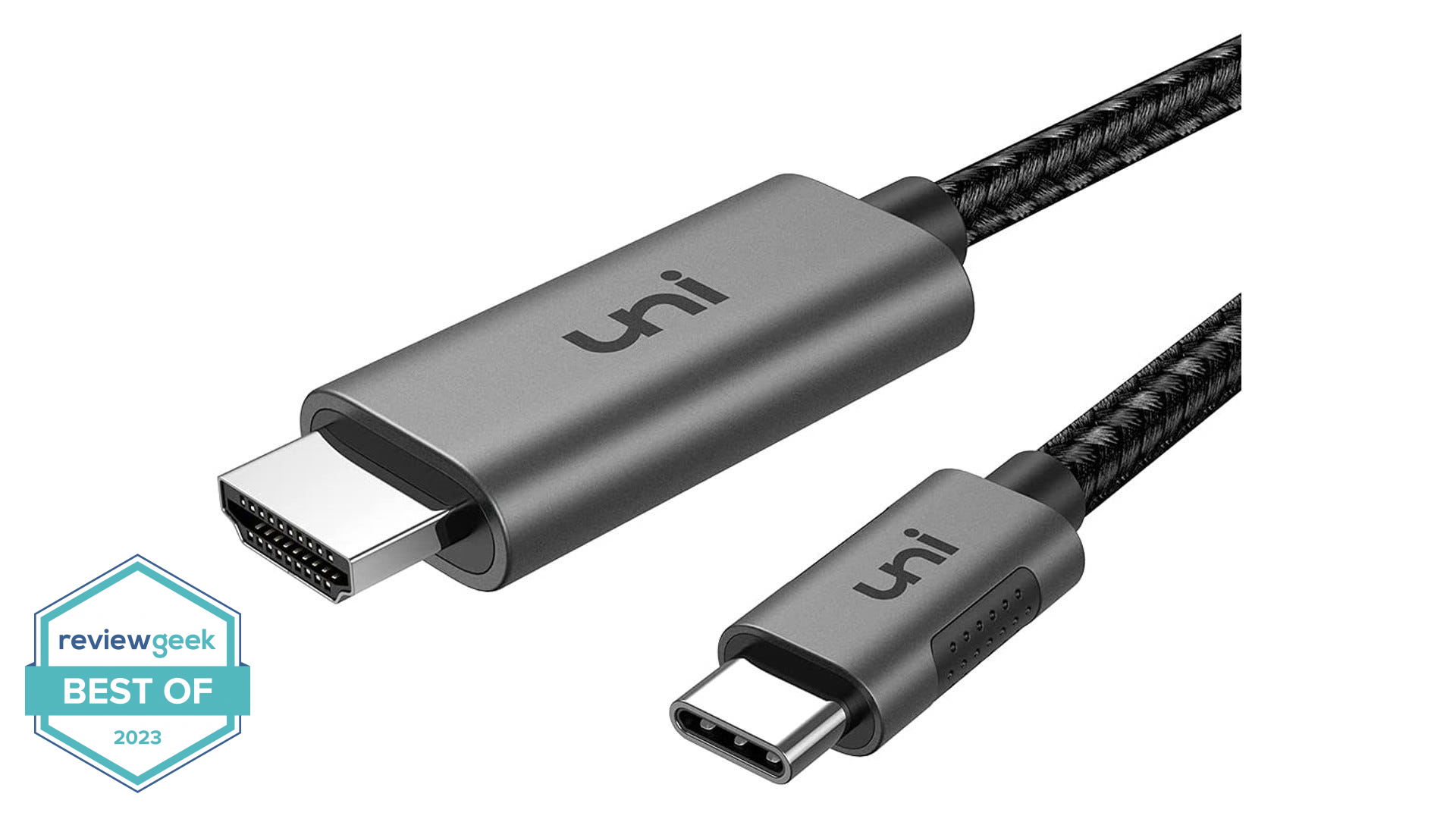 Uni USB-C to HDMI Converter on a white background