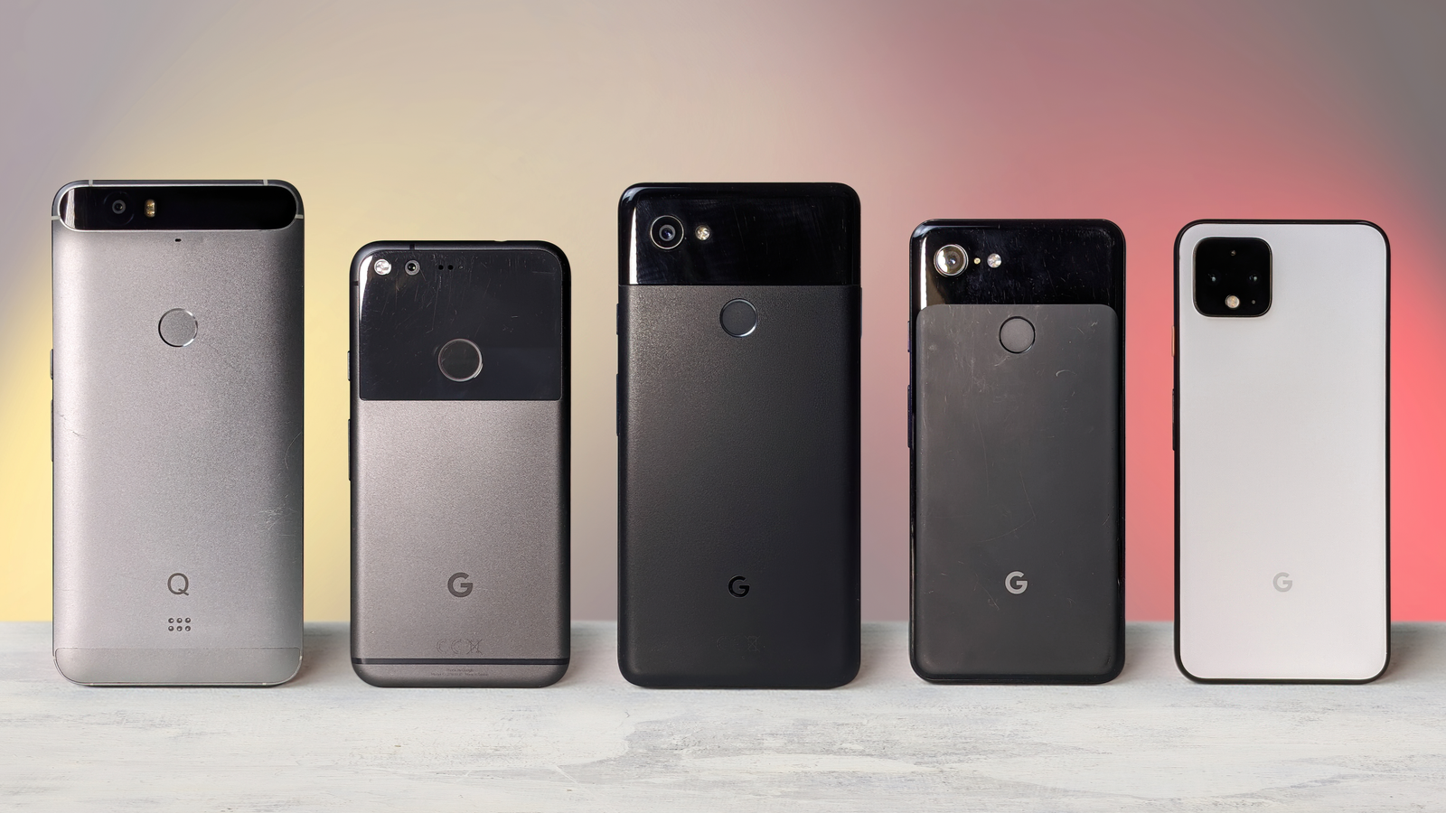 Google Pixel evolution from Nexus 6P to the Pixel 4